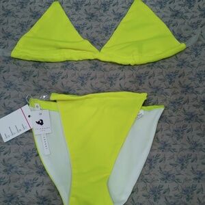Swim Bunny Swim Neon Green Bikini